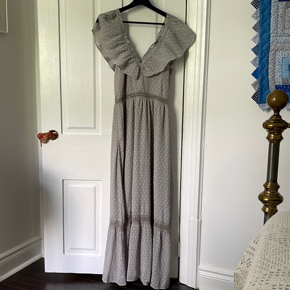 J.O.A. Los Angeles Grey Dress - Picture 1 of 10